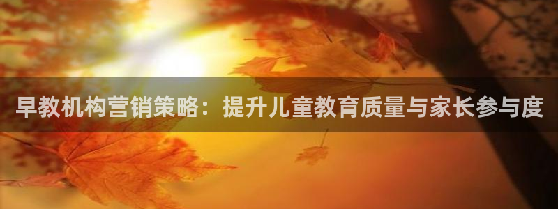 威九国际空降服务女演员叫什么名字：早教机构营销策略：提升儿童教育质量与家长参与度