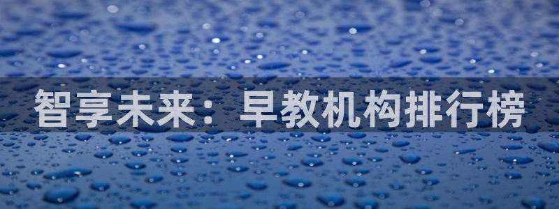 威九国际清砖码：智享未来：早教机构排行榜