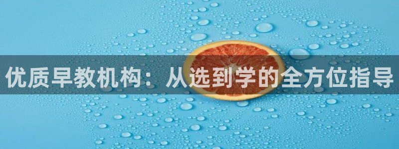 威九国际犯法吗：优质早教机构：从选到学的全方位指导
