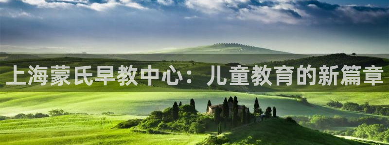威九国际app：上海蒙氏早教中心：儿童教育的新篇章