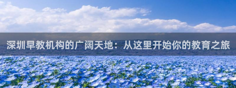 威九国际发布新版eBzxin2Tp:深圳早教机构的广阔天地:从这里开始你的教育之