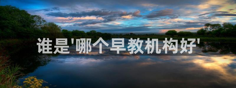 威九国际网站入口官网免费：谁是\'哪个早教机构好\'