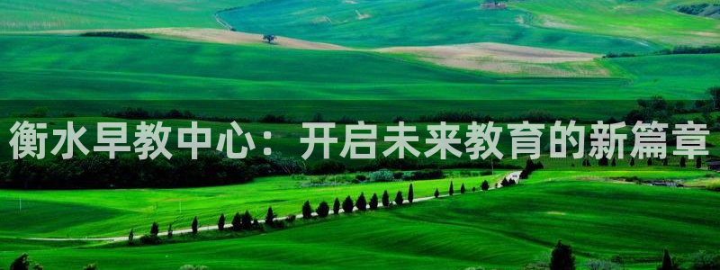 威九国际游戏app网址：衡水早教中心：开启未来教育的新篇章