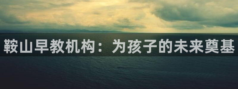 威九国际如何下载:鞍山早教机构:为孩子的未来奠基