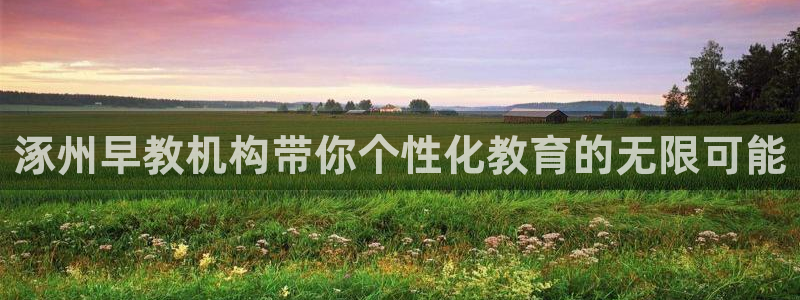 威九国际APP下载:涿州早教机构带你个性化教育的无限可能